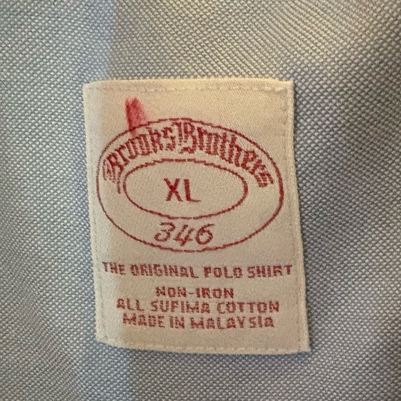 Brooks Brothers 346 XL Blue Button Down Shirt - Picture 2 of 5